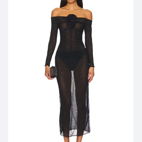 Maygel Coronel Heliosa Maxi Dress in Ebony - Picture 1 of 1